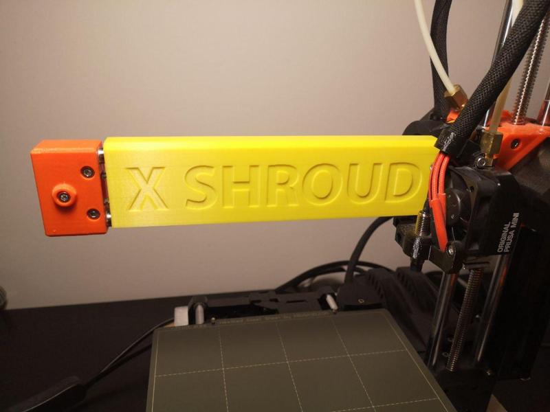 X-Axis Dust Cover / Shroud for Prusa MINI