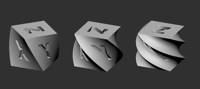 10mm XYZ cube TWIST