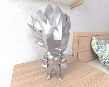 Vegeta chibi lowpoly