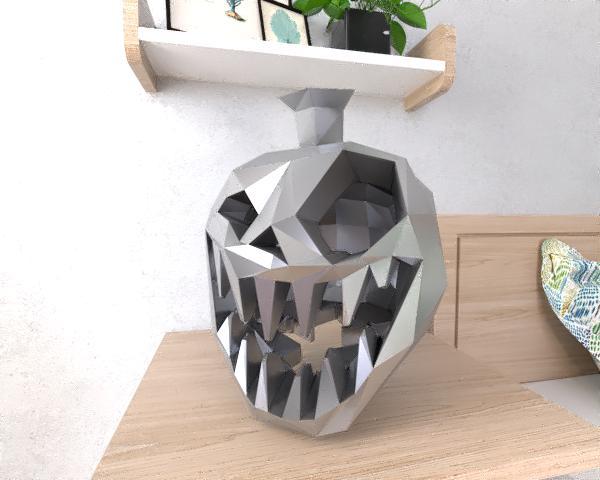 Halloween pumpkin lowpoly
