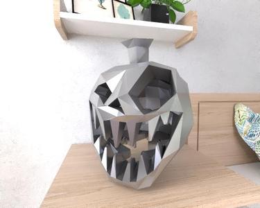 Halloween pumpkin lowpoly