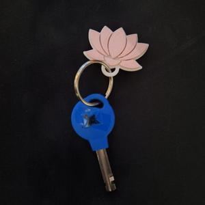 Lotus flower key chain