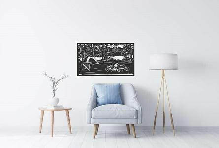 camp wall art - 2d