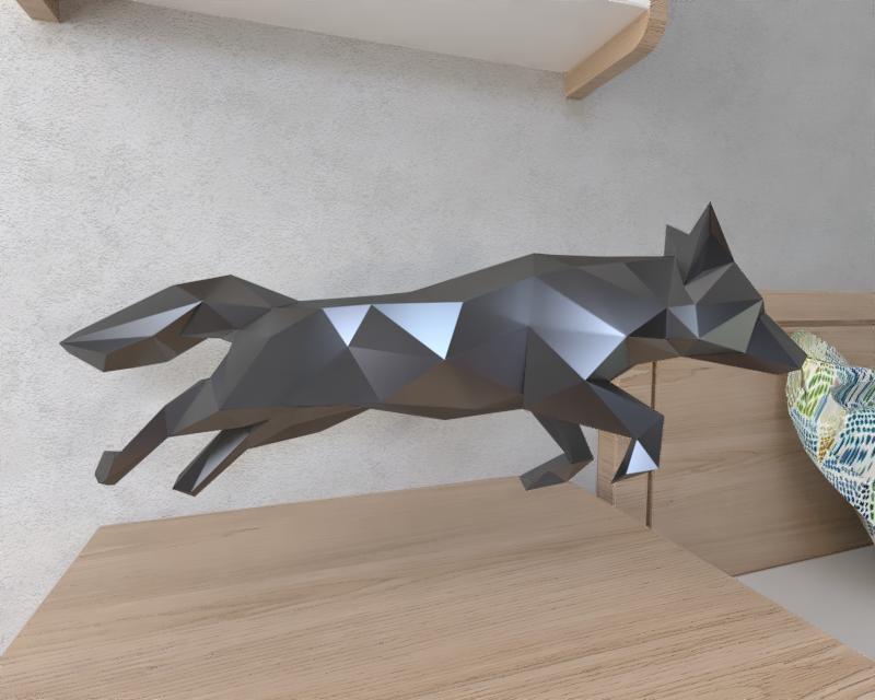 Red Fox Lowpoly