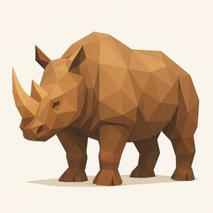 Low Poly Rhinoceros