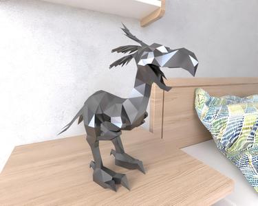 Spirit Terror Bird Lowpoly