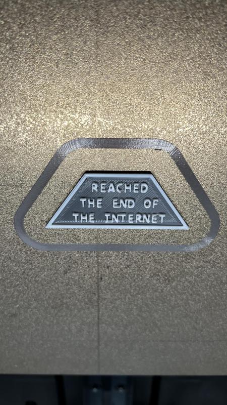 OK Trophy - Reached The End Of The Internet