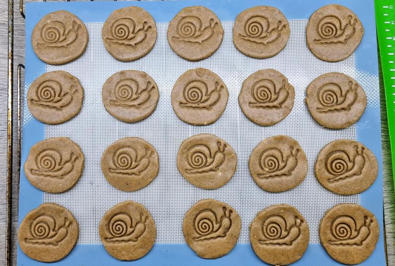 Cute snail cookie cutter - cookie stamp