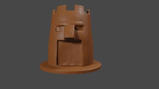 Kirby inspired, Big Kabu, Tabletop DnD miniature