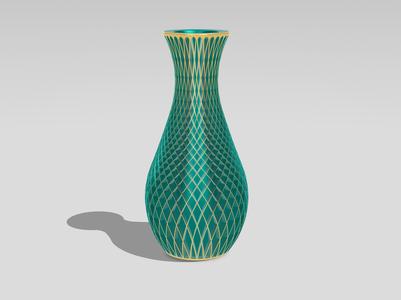 Twisted Diamond Vase