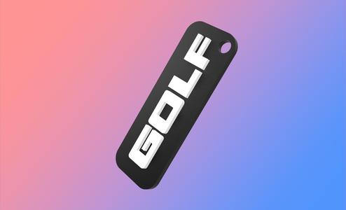 GOLF VW Logo Keychain