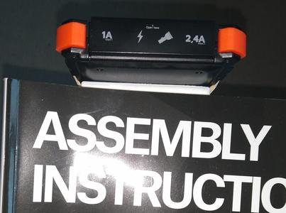 Book mark and book light holder