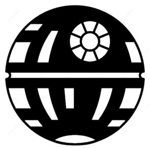 Deathstar Stencil/ 2D Wallart