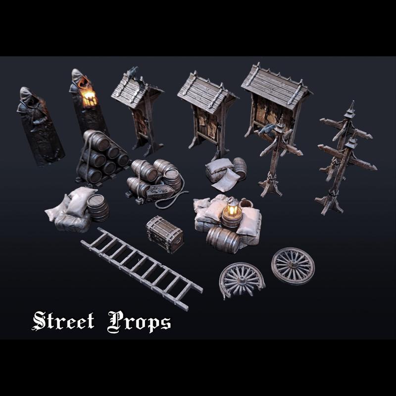Gothic Street Props Collection