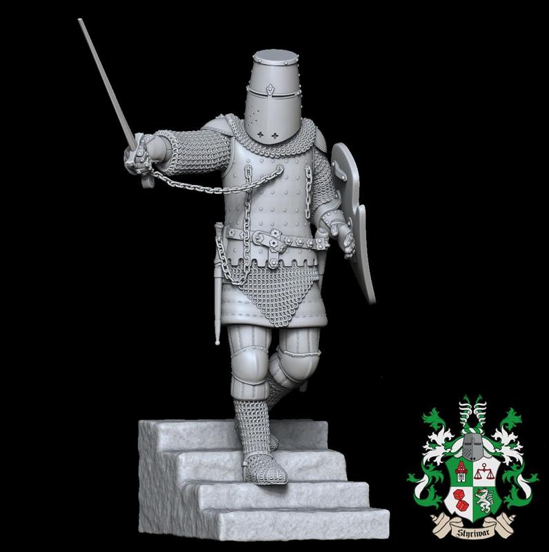 Early 14th Century Knight with Great Helmet