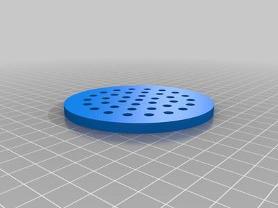 Vent Pattern - 85mm Fan drilling template (5mm holes)