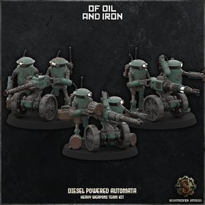 Diesel Powered Automata - Heavy Weapons Team Kit