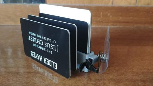 Missionary Tag Holder