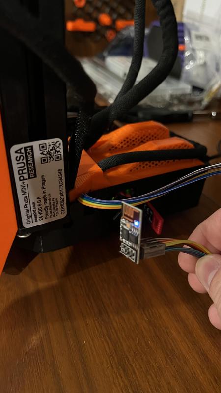 Prusa Mini Buddy Board Cover with Hole for External WiFi Connection