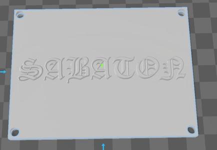 Simple wall plaque or door sign Sabaton fan art