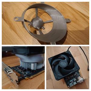 GPU fan adapter from 87mm to 120mm