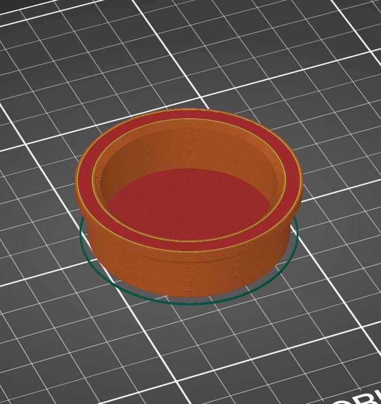 Flexible Tube Cap for Clay Printer Tube with 2"ID and 2.25" OD