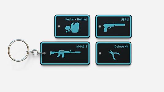 Counter Strike 2 - CT Loadout Kit Keychain Kit