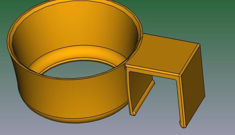Flaschenhalter Balkongeländer D65 4kt30 02