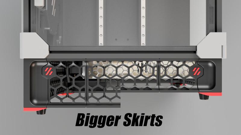 Voron 0.2 Bigger Skirts