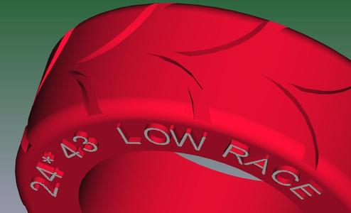 LOW-RACE Reifen 24 x 43 kompatibel zu Lego