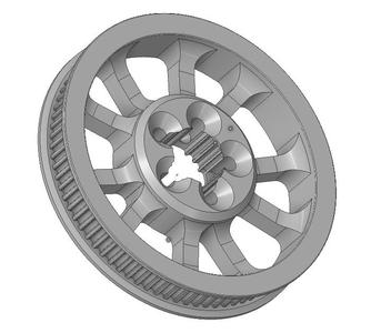 Timing Belt Pulley GT2 80t 6mm sleeve for 20t pulley for Voron   2.4