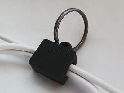 Reusable cable tie keychain