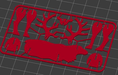 Reindeer in a business card