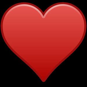 Heart stamp seal