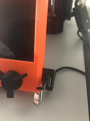 Simple USB cable holder