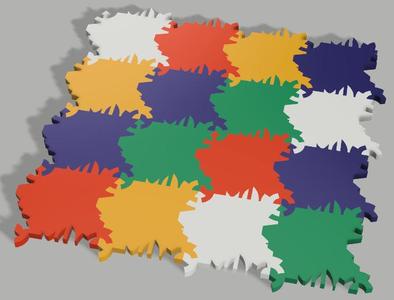 Random spiral tessellation