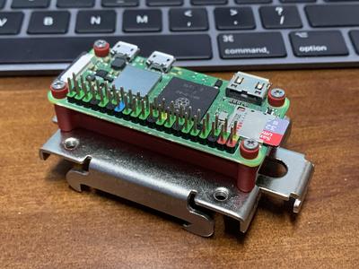 Pi Zero Metal DIN Clamp Adapter