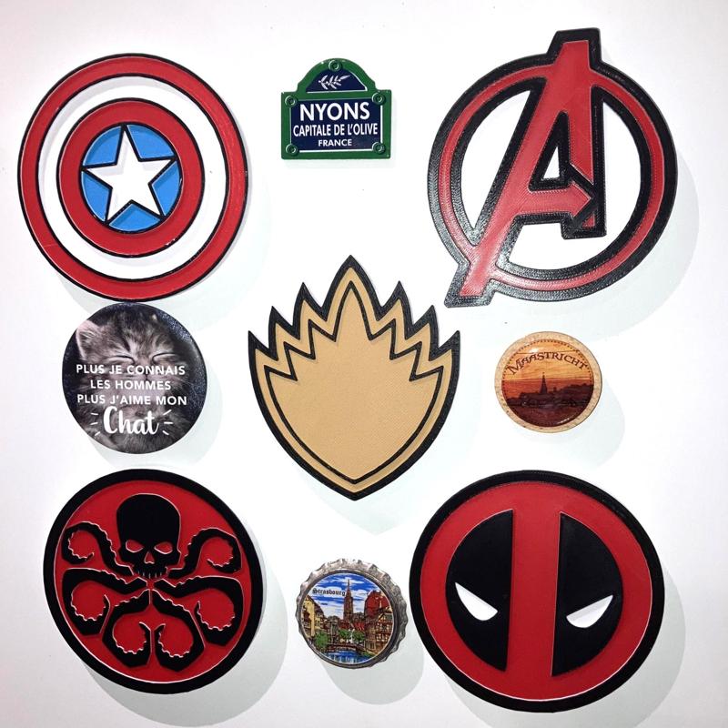5 Marvel MCU Logo Magnets