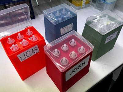 Eppendorf Combitip rack with inserts