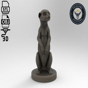 Meerkat Animal 3d Printing