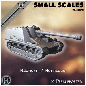 Nashorn / Hornisse panzerjäger armored tank hunter (Sd.Kfz. 164) (small scales version) - Germany Eastern Western Front Normandy Stalingrad Berlin Bulge WWII 4mm 6mm 10mm 12mm