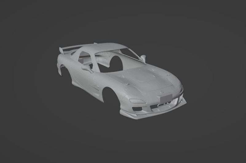MAZDA RX7 SPIRIT R FD3S RC CAR BODY