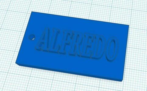 Key ring with name - ALFREDO