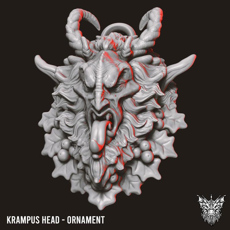 Krampus Head - Ornament