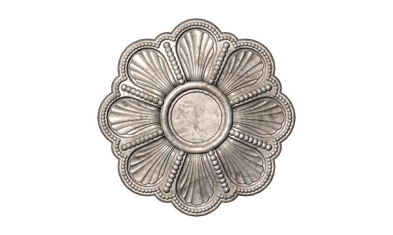 Rosette plaster molding N02 3D print model
