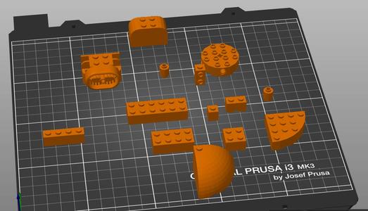 A LEGO fan in style of the parts