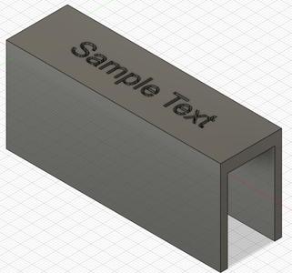 Customizable Shelf Labels (Fusion 360)