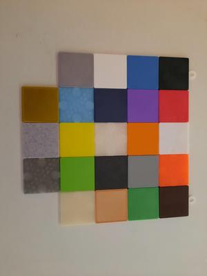 Filament sample wallholder clip system
