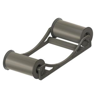 Filament spool roller, low profile, low drag