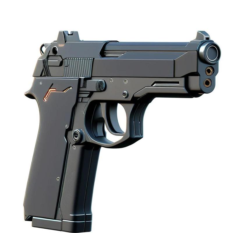 M9 Pistol 3D Model STL Printable - 3D Model STL Printing